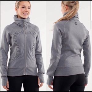 LULULEMON SPARKLE CUDDLE UP JACKET HEATHER GRAY